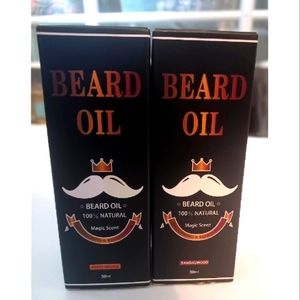 100% Natural and Organic Beard Oil.     (set of 2)(Sandlewood & Sweet Orange)